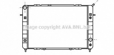 AVA QUALITY COOLING ol2096 -  Радиатор, охлаждение двигателя